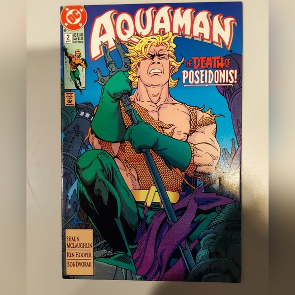 BUNDLE NIB 1996 BATMAN TOTAL JUSTICE AQUAMAN ACTION FIGURE 1991 AQUAMAN COMICS - Picture 9 of 15